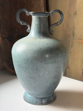 Load image into Gallery viewer, Large Blue Cast Iron Urn
