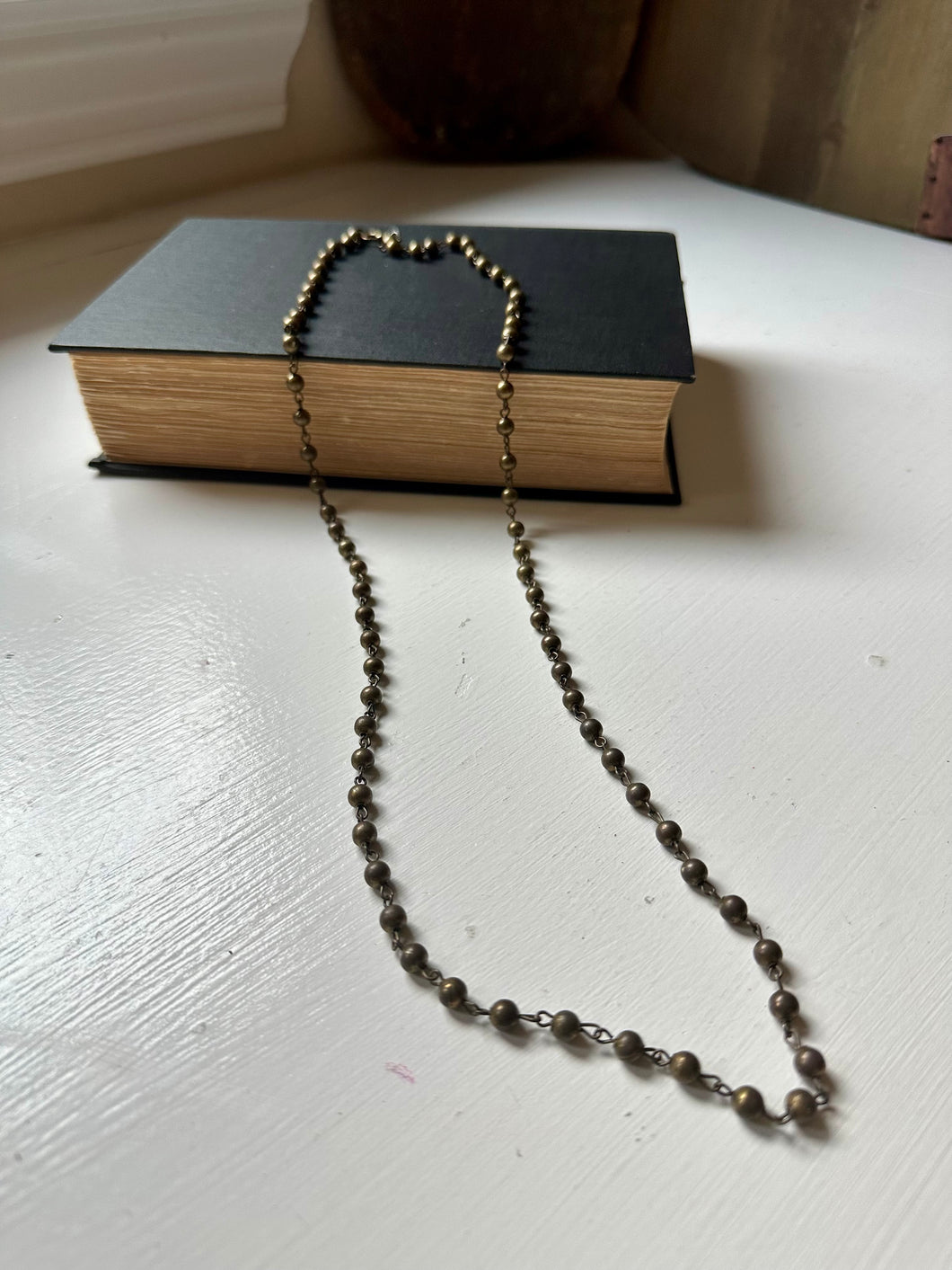 Antique Brass Plated Necklace