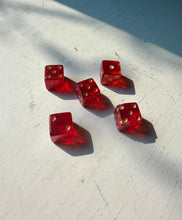 Load image into Gallery viewer, Vintage Translucent Red Bakelite Dice Set
