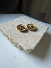 Load image into Gallery viewer, Large Black &amp; Gold Earrings

