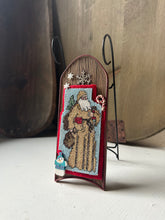 Load image into Gallery viewer, Counter Cross Stitch Santa on Sleigh Frame
