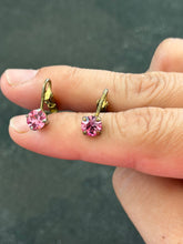 Load image into Gallery viewer, Vintage Germany Clip On Pink Sapphire Earrings

