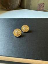 Load image into Gallery viewer, Vintage Gold Crest Earrings
