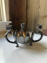 Load image into Gallery viewer, Vintage Leonard Silver Plated Lotus Candle Holder
