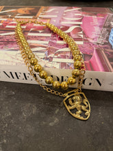 Load image into Gallery viewer, Lion Rampant Miniature Horse Bridle Medallion Necklace
