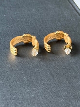 Load image into Gallery viewer, Gold Knotted Hoop Earrings
