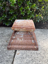 Load image into Gallery viewer, Large Rusted Zinc Square Riser
