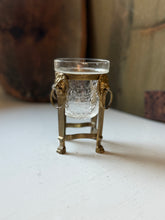 Load image into Gallery viewer, Vintage Lion Head Brass Candle Holder
