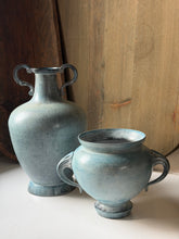 Load image into Gallery viewer, Small Blue Cast Iron Urn
