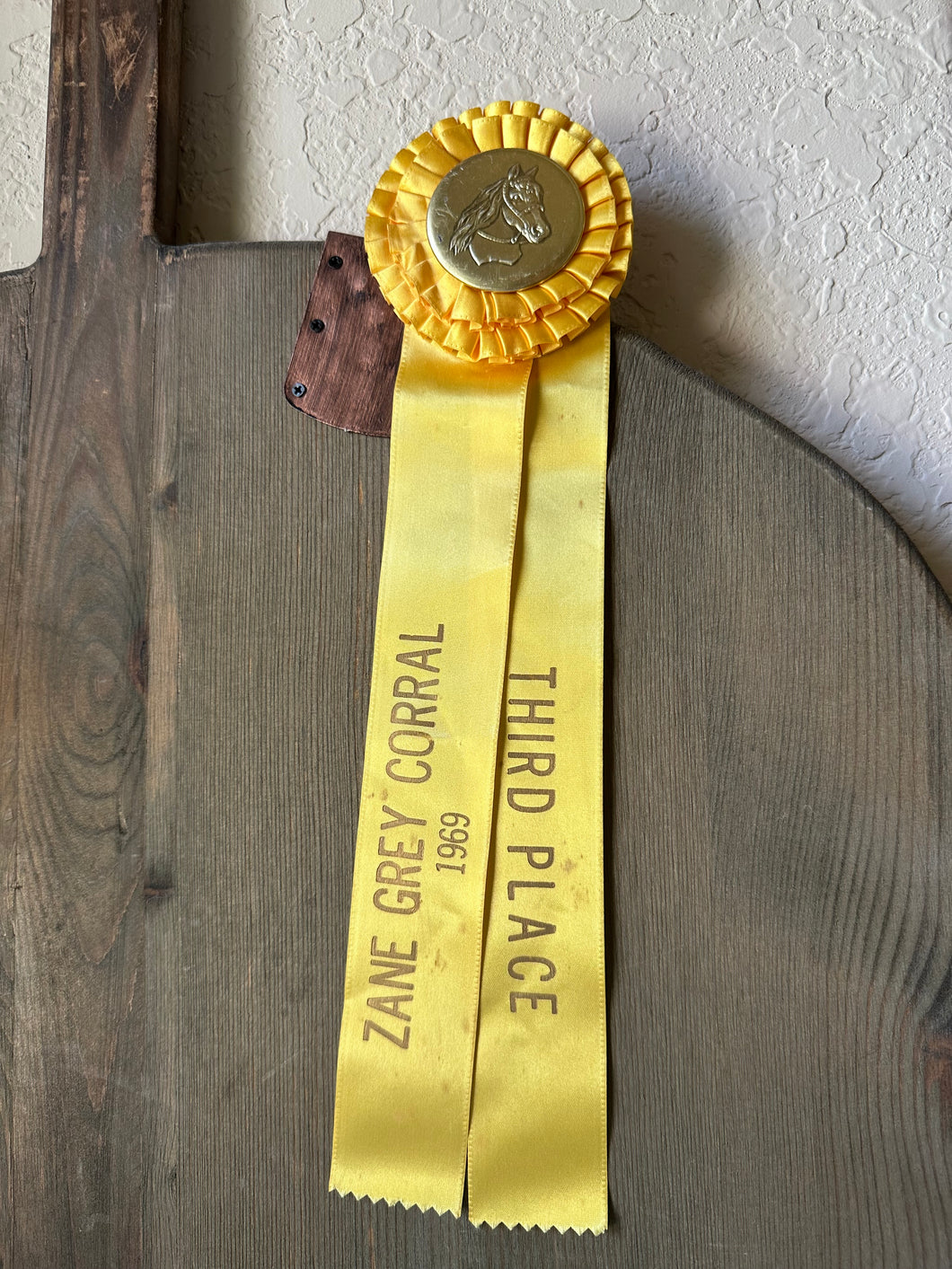 1969 Yellow Horse Ribbon