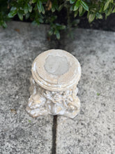 Load image into Gallery viewer, Chippy White Concrete Column Pedestal
