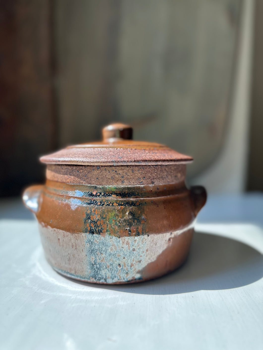 Vintage Pottery Casserole Pot Candle