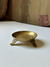 Load image into Gallery viewer, Brass Footed Trinket Dish
