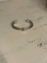 Load image into Gallery viewer, Two Tone Cross Cuff Bracelet
