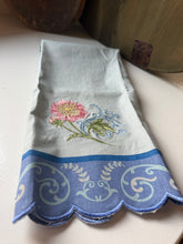Load image into Gallery viewer, Blue Floral Towel
