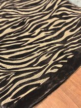 Load image into Gallery viewer, Chocolate Velvet Zebra Scarf
