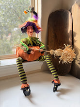 Load image into Gallery viewer, Winward Halloween Sitting Witch
