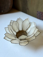 Load image into Gallery viewer, Vintage Capiz Petal Lotus Tealight Holder
