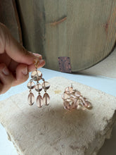 Load image into Gallery viewer, Anne Taylor Pink Dangler Earrings
