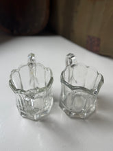 Load image into Gallery viewer, Vintage Pressed Glass Scalloped Creamer &amp; Sugar
