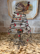 Load image into Gallery viewer, Silver Plated Swirl Tree Candle Holder
