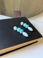 Load image into Gallery viewer, J. Crew Blue Raffia Boho Earrings
