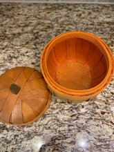 Load image into Gallery viewer, Small Pumpkin Wooden Bushel Box
