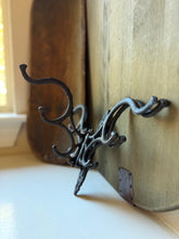 Load image into Gallery viewer, Antique Cast Iron Multi Arm Coat Folding Rack
