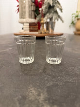 Load image into Gallery viewer, Vintage Pair of Ribbed Shot Glasses
