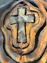 Load image into Gallery viewer, Artisan Copper Cross Wind Spinner

