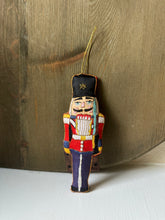 Load image into Gallery viewer, Handmade Zardozi Embroidered Nutcracker Ornament
