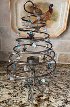Load image into Gallery viewer, Silver Plated Swirl Tree Candle Holder
