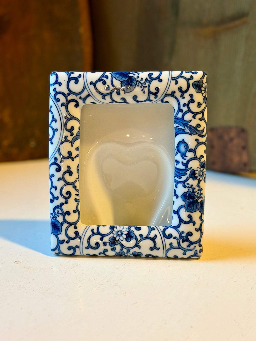 Ceramic Blue & White Japanese Frame