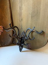 Load image into Gallery viewer, Antique Cast Iron Multi Arm Coat Folding Rack
