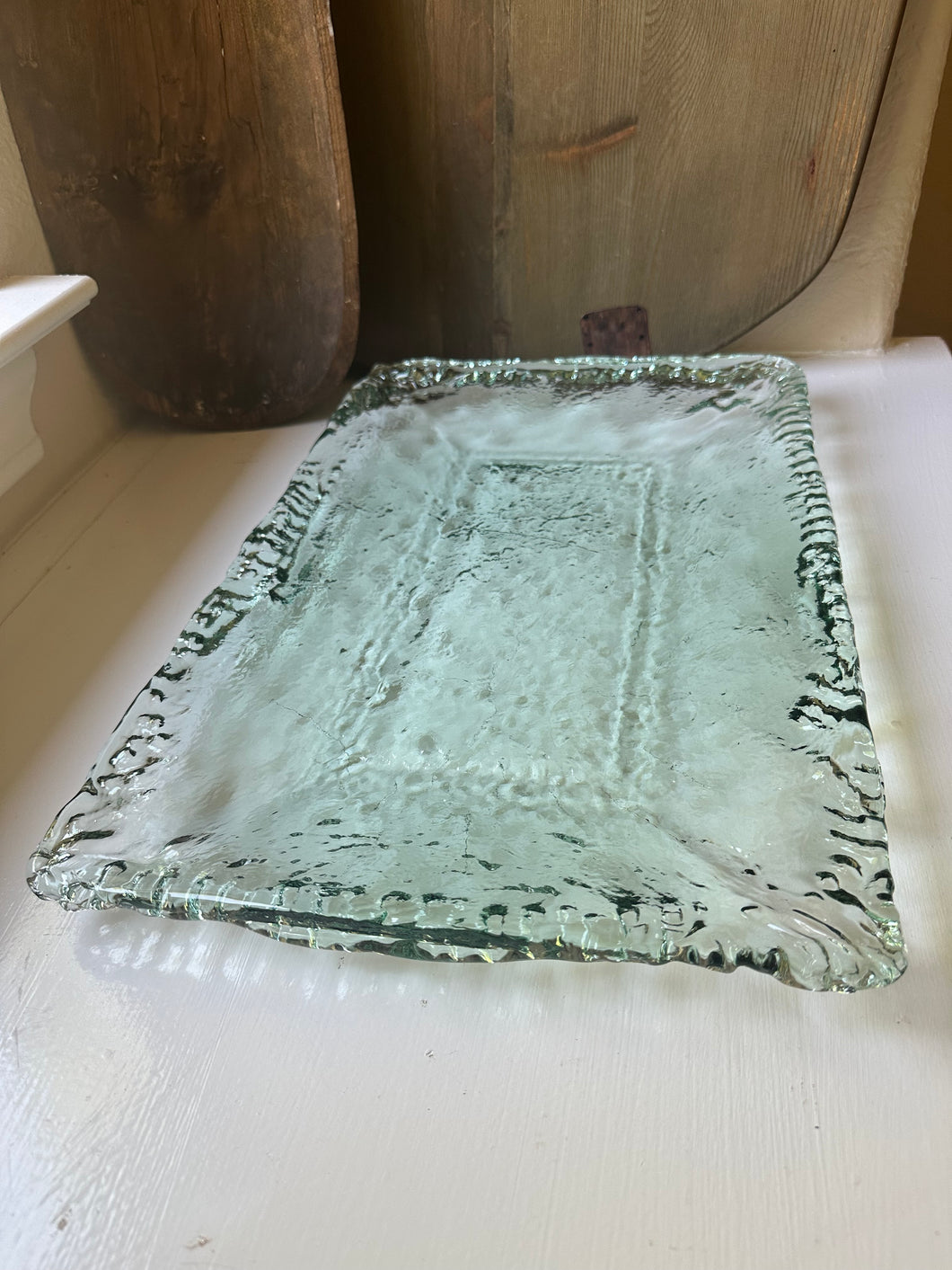 Rectangular Recycled Glass Tray