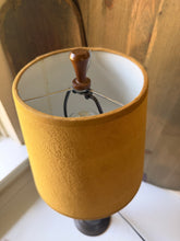 Load image into Gallery viewer, MCM Brass &amp; Wood Table Lamp
