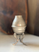 Load image into Gallery viewer, Antique Pewter Argentinian Gourd Vessel
