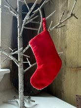 Load image into Gallery viewer, Cross Stitch Teddy Mini Stocking

