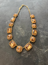 Load image into Gallery viewer, Ann Taylor Crystal Gold Toned Necklace

