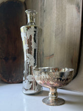 Load image into Gallery viewer, Mercury Glass Etched Vase
