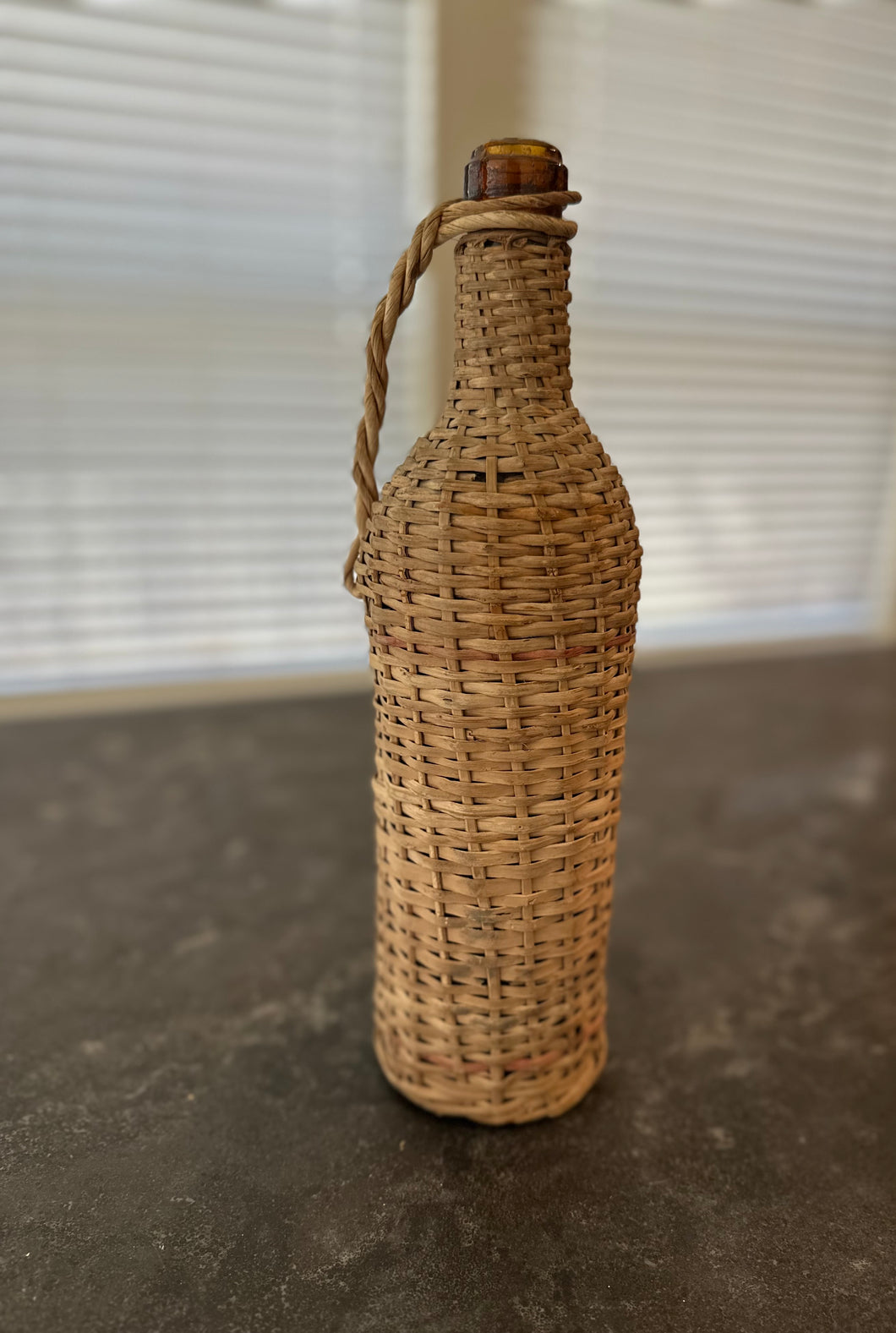 Vintage Wicker Botlle
