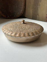 Load image into Gallery viewer, MCM Brass Embossed Round Dish w/ Lid
