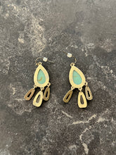 Load image into Gallery viewer, Teal Tear Drop Earrings
