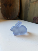 Load image into Gallery viewer, Frosted Blue Glass Bunny
