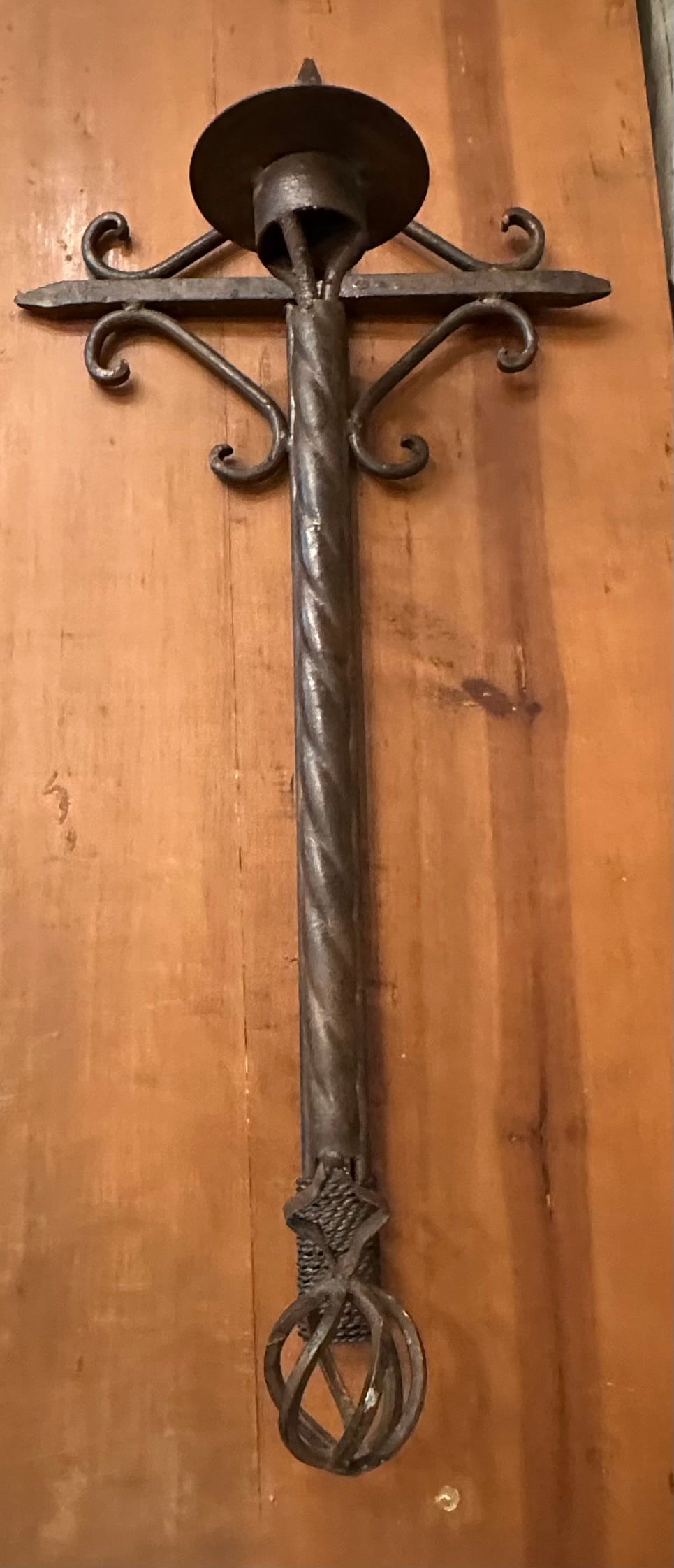 Iron Cross Candle Holder