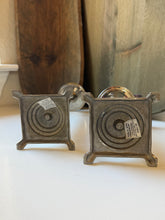 Load image into Gallery viewer, Pair of Vintage Metal Candle Stick Holders
