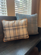 Load image into Gallery viewer, Blue Plaid Pillow
