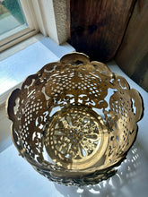 Load image into Gallery viewer, Antique Cast Brass Ornate Victorian Planter
