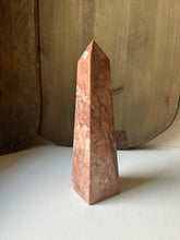 Load image into Gallery viewer, Decorative Pink Marble Obelisk
