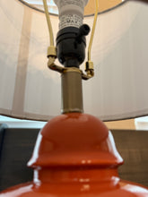 Load image into Gallery viewer, Orange Ginger Jar Style Lamp
